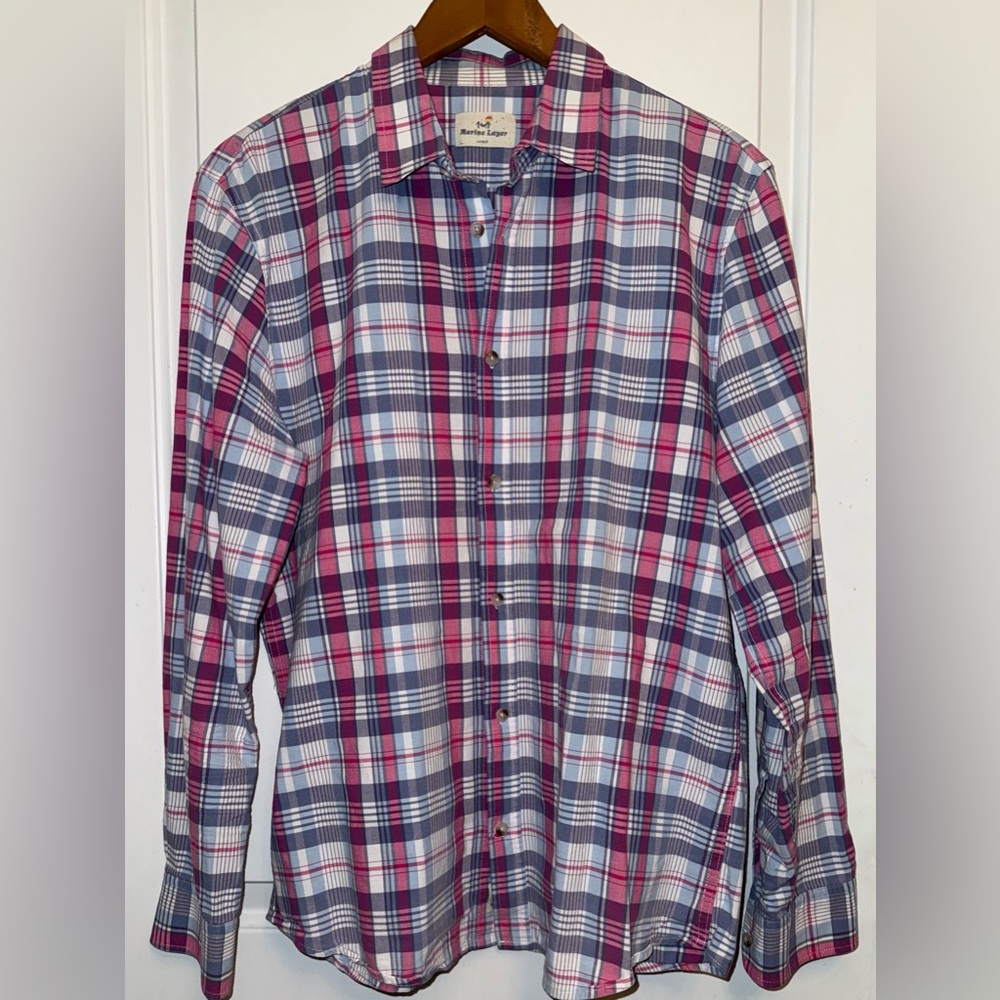 Marine Layer Signature Plaid Button-Down Shirt - Picture 3 of 8